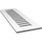 Ekena Millwork Arch Top Surface Mount PVC Gable Vent: Non-Functional, w/ 3-1/2"W x 1"P Standard Frame, 14"W x 40"H GVPAR14X4001SN - alternate 4